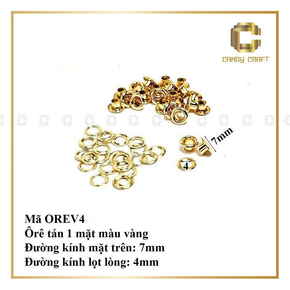 Mắt cáo (ôrê) 1 mặt tán size 4mm-6mm(bịch 10 bộ)