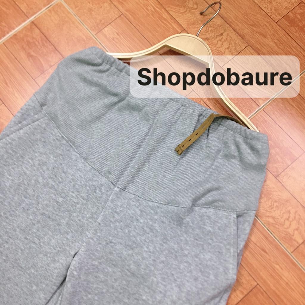 Bộ BẦU nỉ bông mùa đông siêu ấm áp dáng hoodie trẻ trung năng động