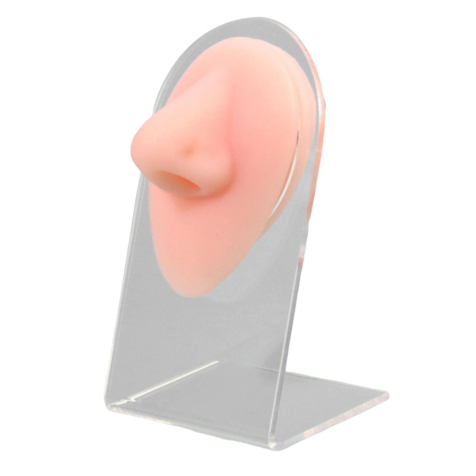 Soft Nose Model Display Silicone with Bracket Professional Tool for Jewelry