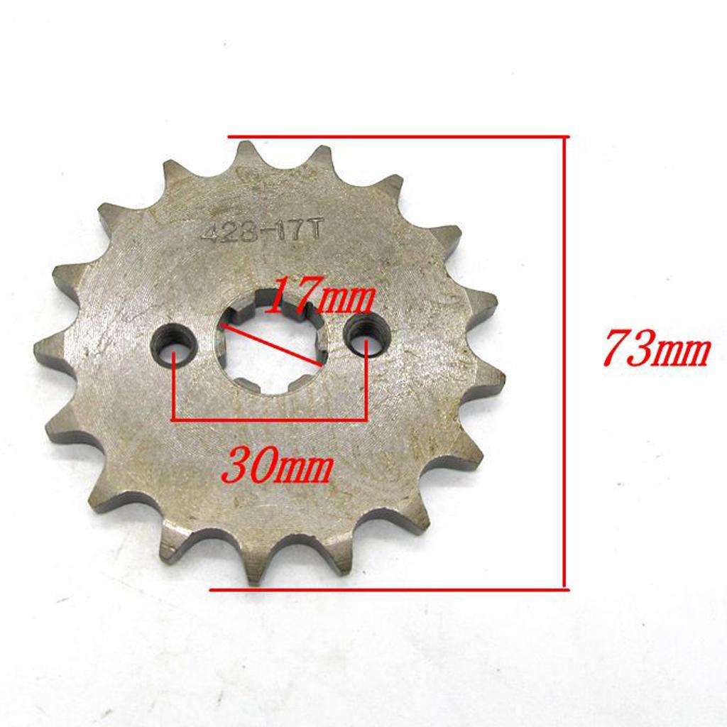 2X 17  17mm Front Sprocket Cog for 50/70/110/125/150cc Dirt