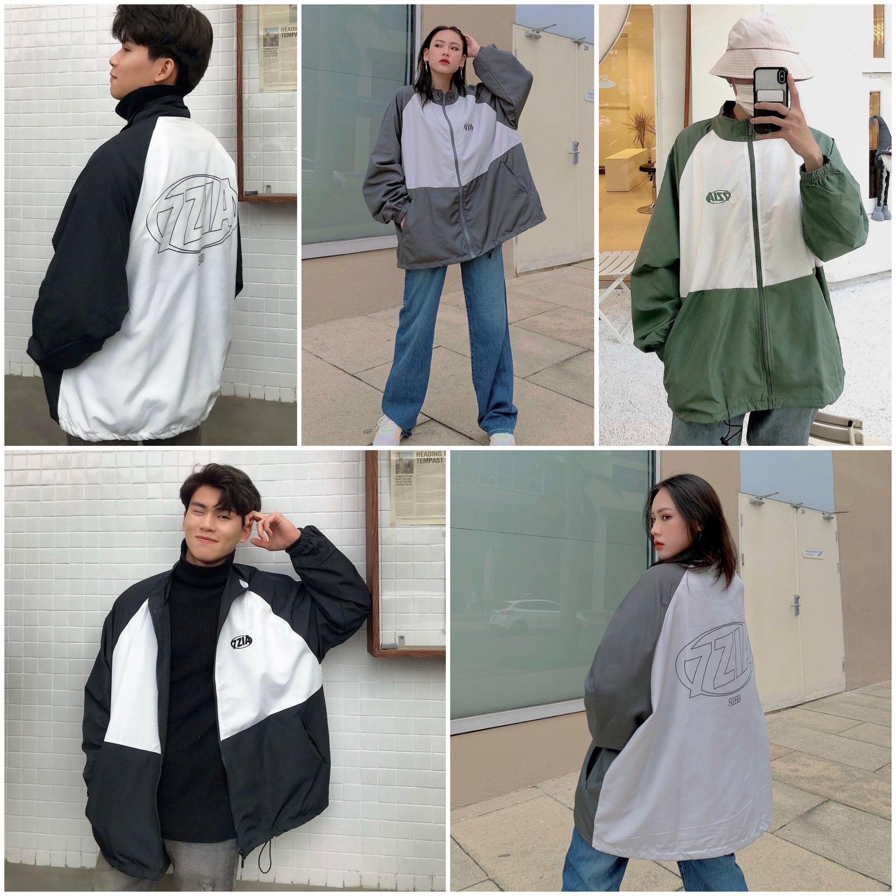 Áo Khoác Dù Nam Nữ Unisex ulzzang hàn quốc - Áo Khoác Jacket Bombers