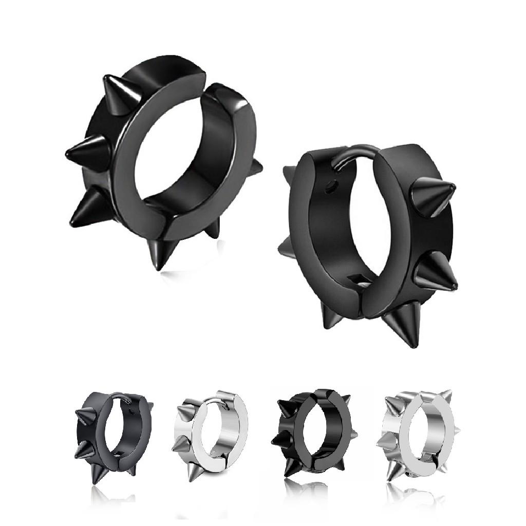 Khuyên Tai Bấm Unisex Gai Nhọn Cực Chất Kẹp, Sỏ Lỗ