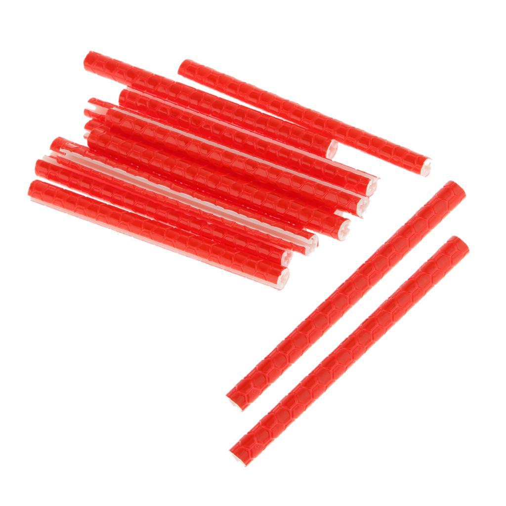 3x 12 X Reflective Spokes Tube for Cycling Wheel Rim Reflector, Bike Accessories
