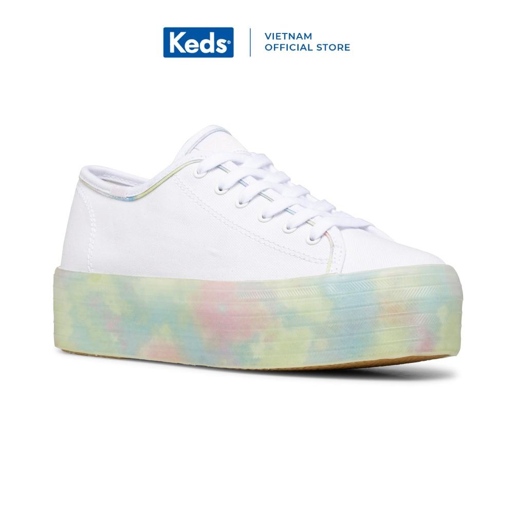 Giày Keds Nữ- Tripple Up Tie Dye Foxing White- KD066507