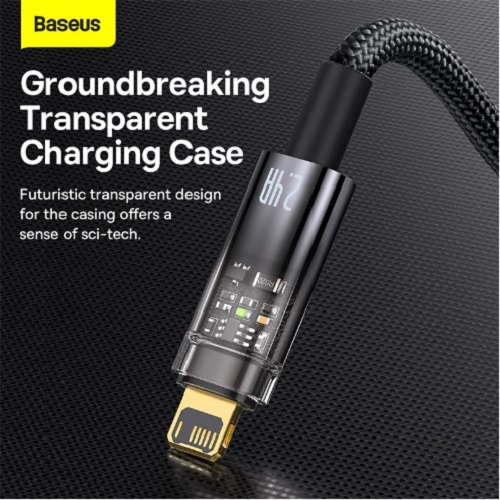 Cáp sạc nhanh Tự Ngắt 2.4A Gen2 Baseus Explorer Series cho iP/i-P-ad - Hàng chính hãng