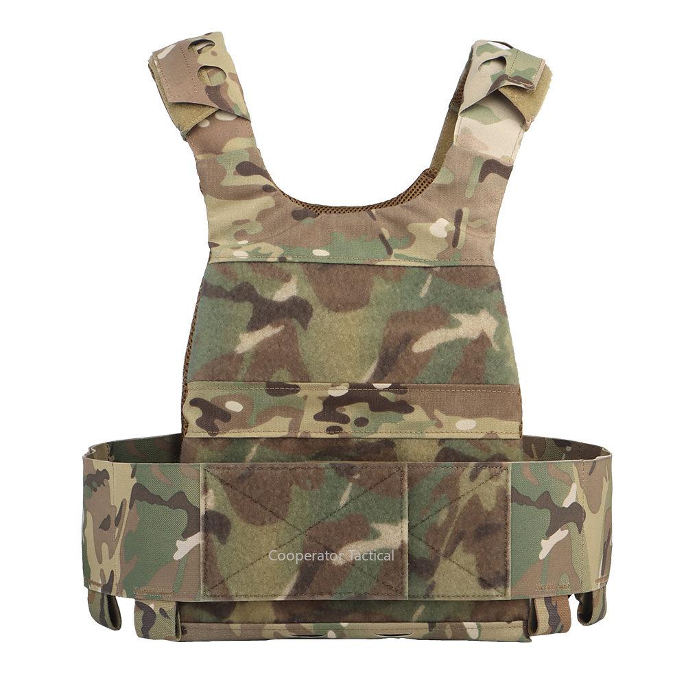 FCPC Hãng vận chuyển tấm nhẹ Molle điều chỉnh Vest quân sự chiến thuật Cummerbund để săn quân đội quân đội Airsoft ngoài trời Color: MCBK