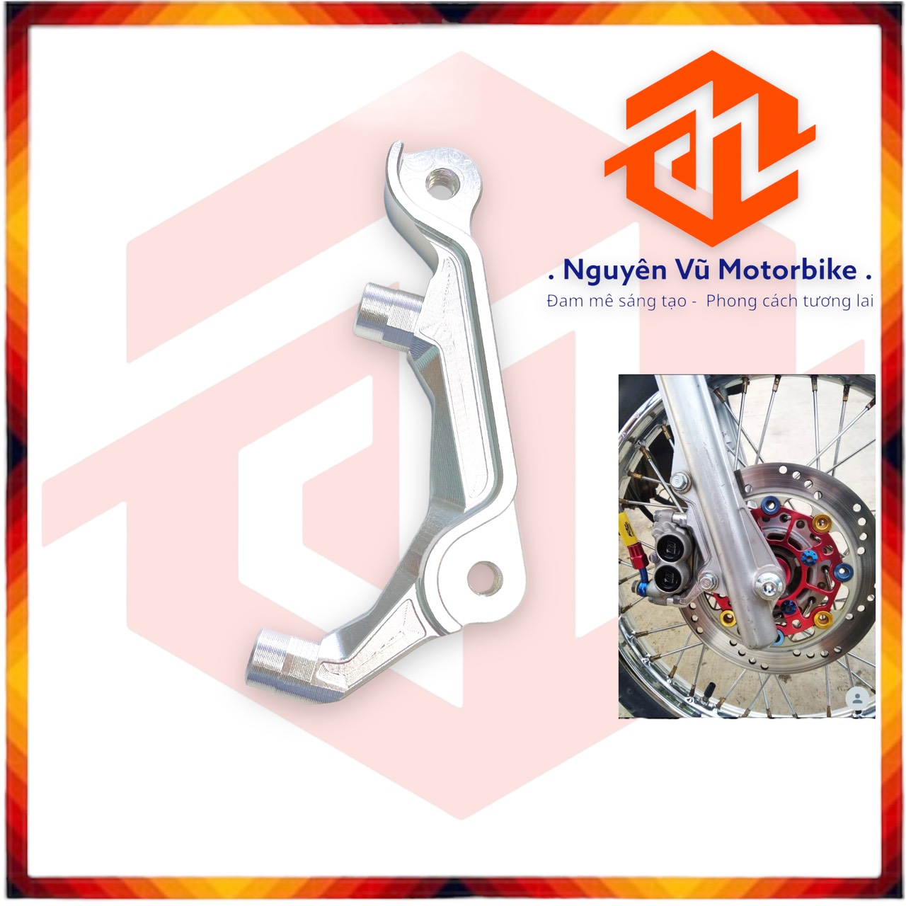 Pas bas trước wave 100, Zx, Future neo đĩa 220mm xài heo 4 Piston heo 81