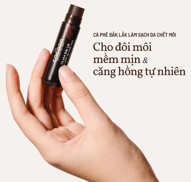 Tẩy Tế Bào Chết Môi Chiết Xuất Cà Phê Đắk Lắk The Cocoon Dak Lak Coffee Lip Scrub