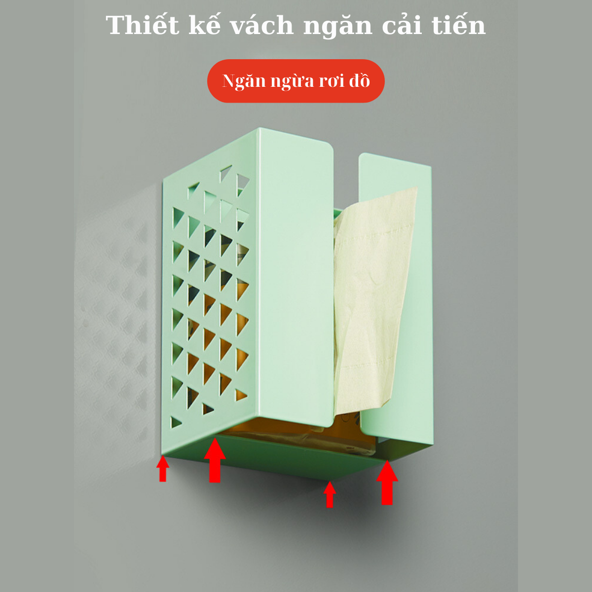 Hộp Đựng Khăn Giấy Rút Dola Home Nam Châm Đính Tủ Lạnh, Bàn Làm Việc