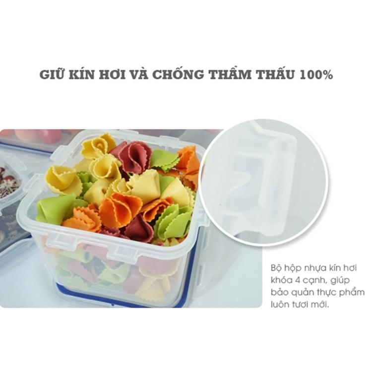 Bộ hộp nhựa LOCK&LOCK 6 hộp đủ kích thước, đáp ứng mọi nhu cầu
