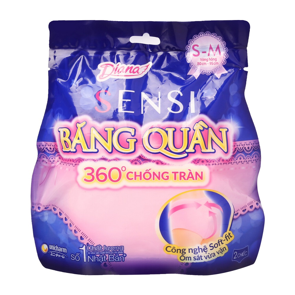 Băng Vệ Sinh Diana Đêm Dạng Quần S-M