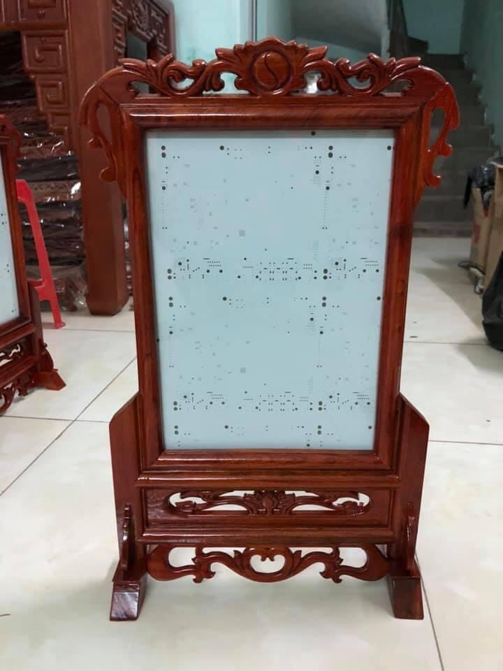 Khung ảnh thờ gỗ hương cao cấp