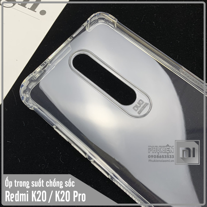 Ốp lưng cho Xiaomi Mi 9T / Redmi K20 trong suốt chống sốc 6D