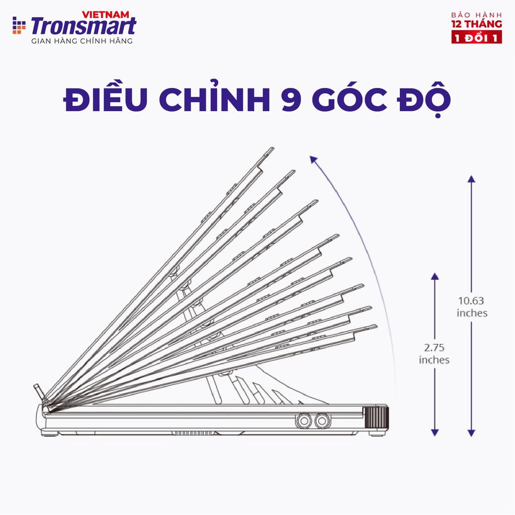 Giá đỡ laptop gấp gọn Tronsmart D07 Điều chỉnh độ cao Kèm giá đỡ điện thoại - Hàng chính hãng - Bảo hành 12 tháng 1 đổi