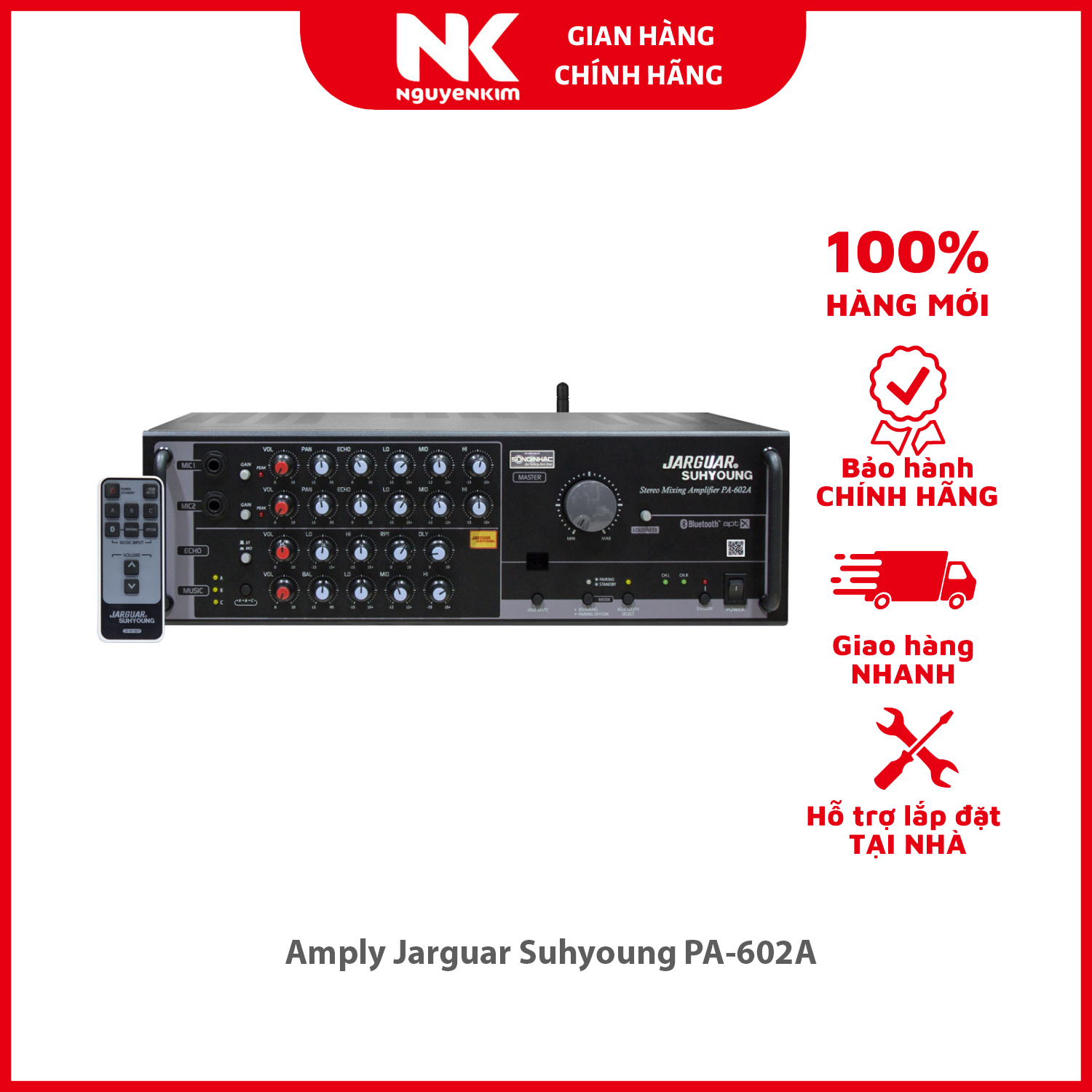 Amply Jarguar Suhyoung PA-602A - Hàng chính hãng