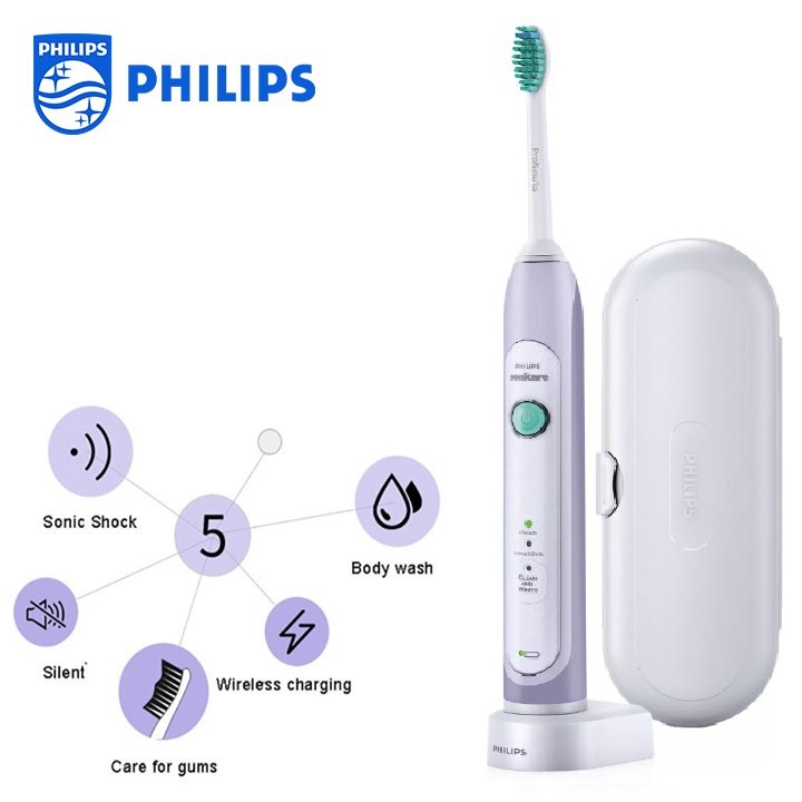 Bàn chải đánh răng điện cao cấp Philips Sonicare HX6721 - 3 chế độ làm việc: Clean, Sensitive, Clean and white - HÀNG NHẬP KHẨU