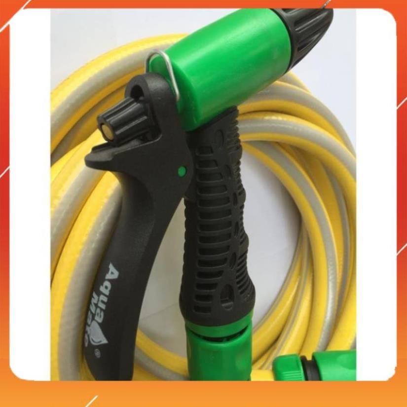 Vòi tưới cây rửa xe 6m-7m-8m tay bóp tùy chỉnh nhiều chế độ 319498622-1622-3 mầu cam