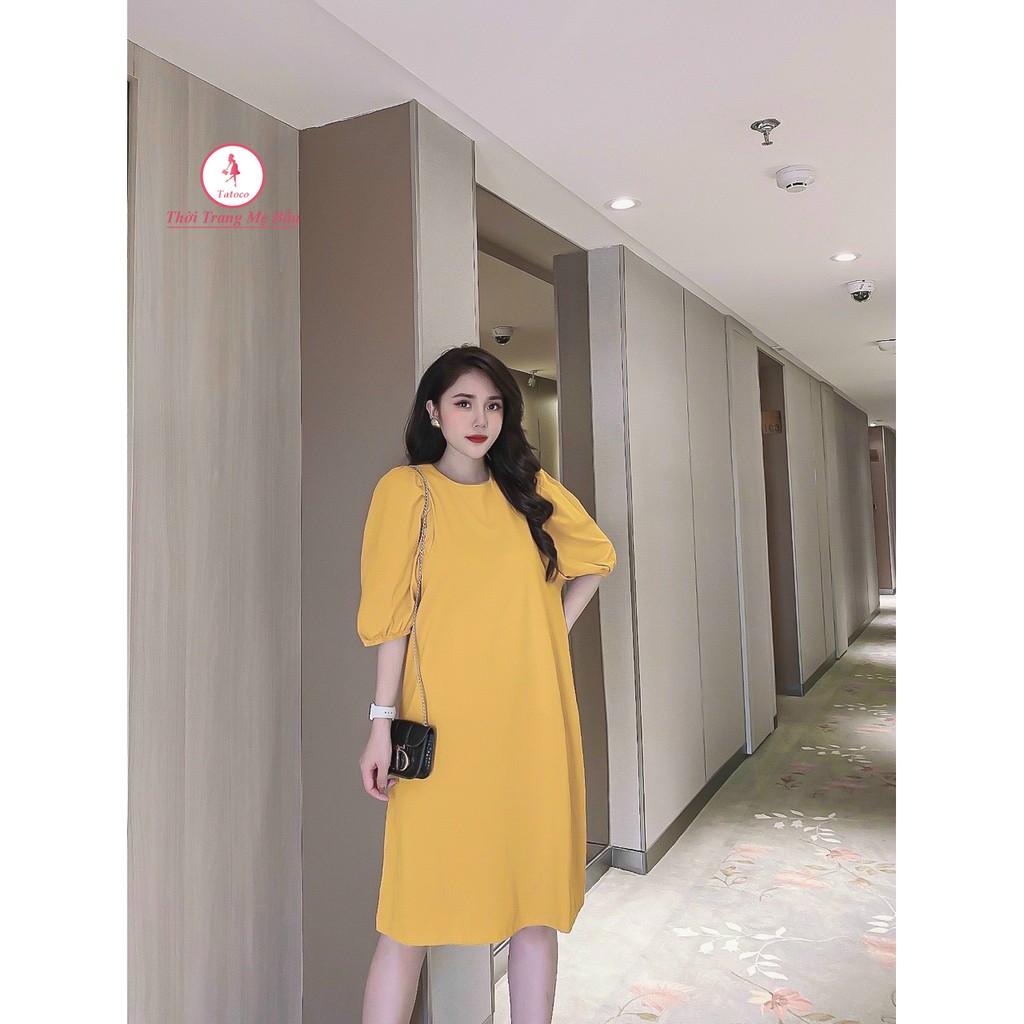 Váy Bầu Suông tay bồng size : 45 -75KG  ảnh thật