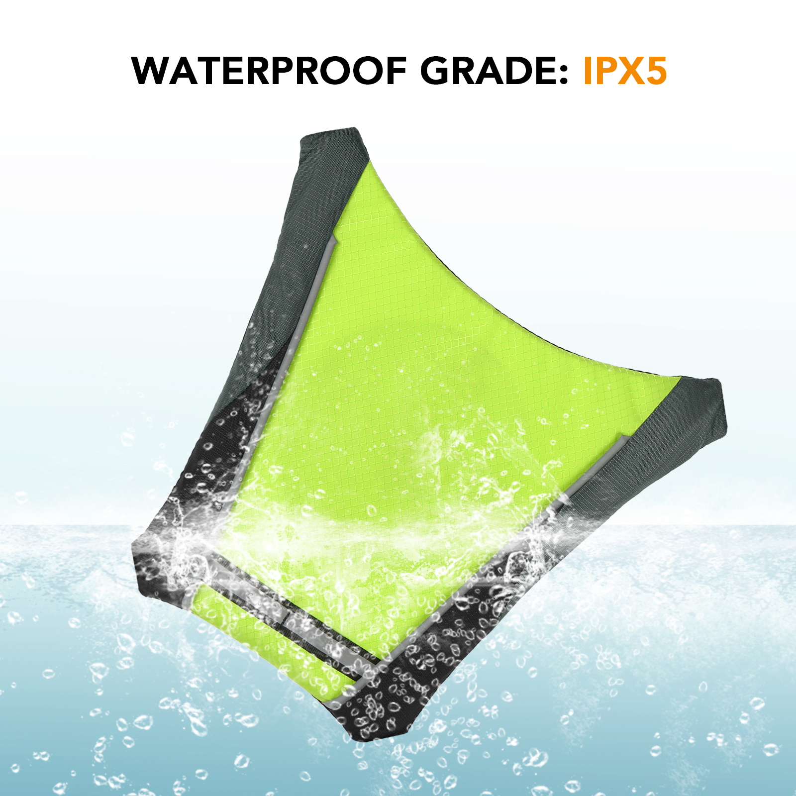 Dây đai phản quang có đèn led báo chỉ đường, sạc USB