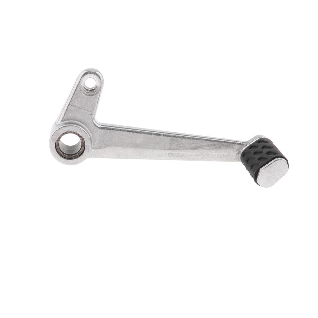 2pcs Silver Motorcycle CNC Adjustable Folding Gear Shift Lever