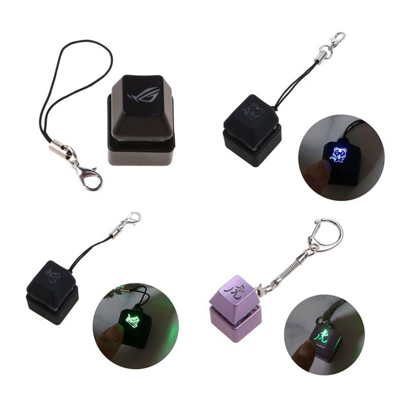 1 PC RGB LED cơ học Công tắc Keychain Light Up Backlit cho bộ công tắc bàn phím Bộ dụng cụ kiểm tra