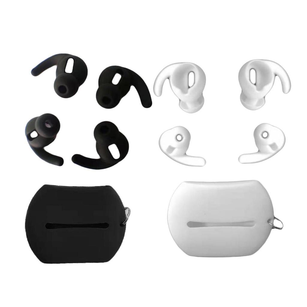 Earphone Cover Earbuds In-ear Tips Earmuffs w/ Case for White