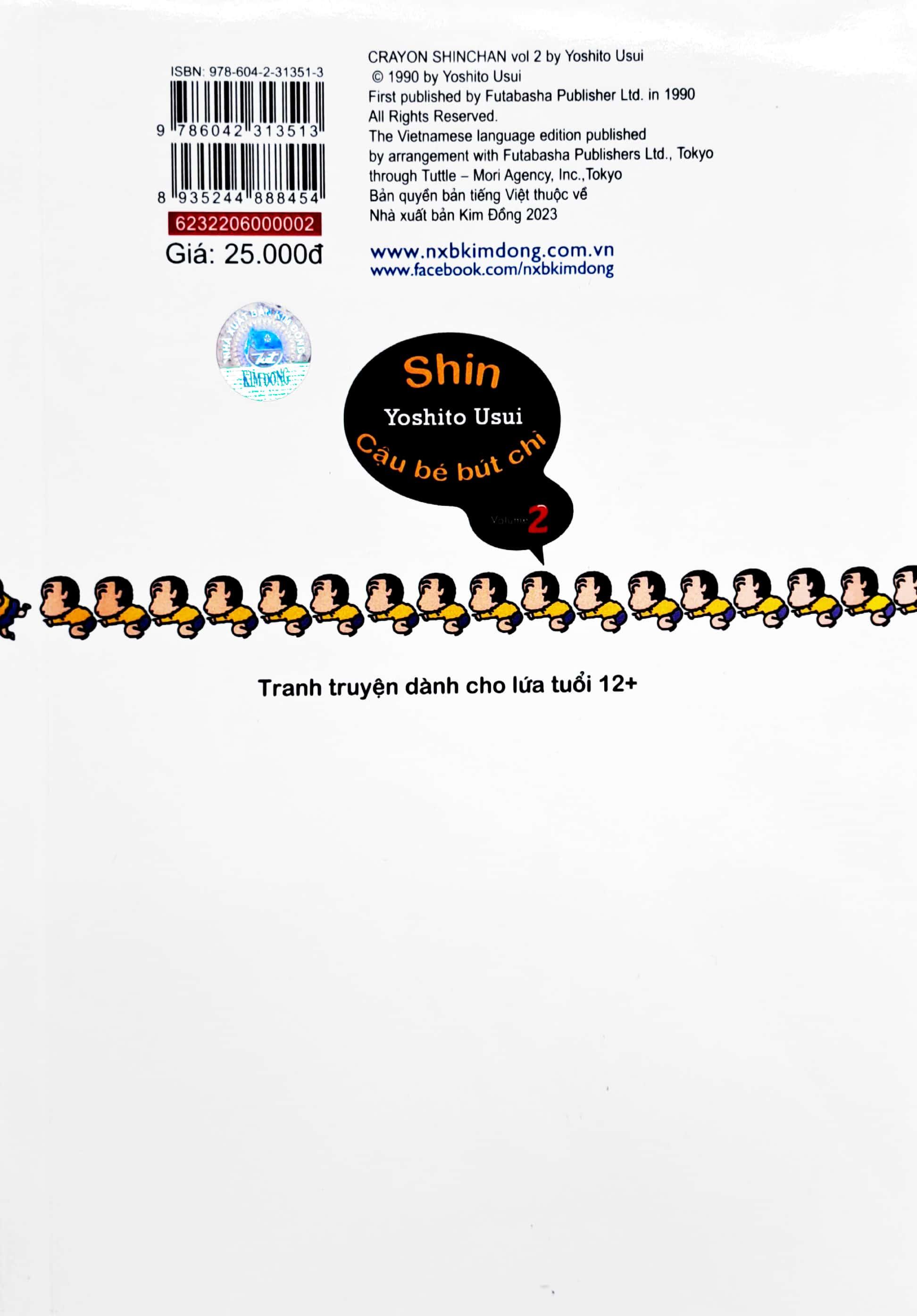 Shin - Cậu Bé Bút Chì - Tập 2 (Tái Bản 2023)