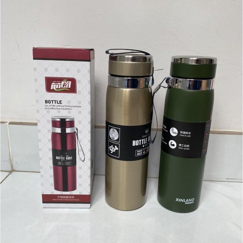 Bình giữ nhiệt 800 ml XINLANG giữ nóng, lạnh trên 15H, Bình nhiệt Inox 304 Cao Cấp