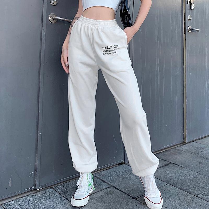  - ̉ ̣̂ Quần Jogger Nữ Ulzzang Hot - Chất Umi Đanh Mịn Mát - Quần Thun Thể Thao Lưng Cao- Cạp Chun Bo Gấu