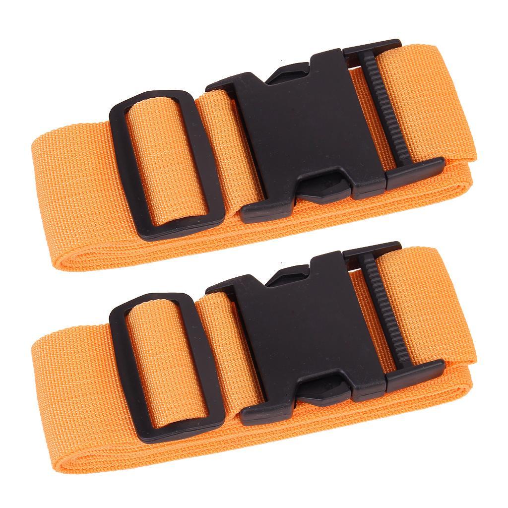 2 Pieces Luggage Straps Suitcase Belts Travel Bag Accessories