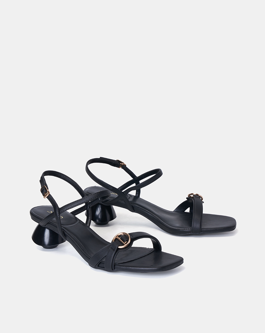 Giày Sandal Nữ 5cm Thời Trang Juno Quai Ngang Trang Trí Khóa SD05093