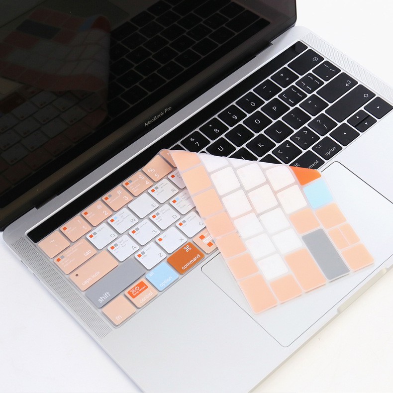 Hình ảnh Phủ phím hướng dẫn phím tắt JRC Easy Style Orange cho Macbook đủ size- Hàng chính hãng