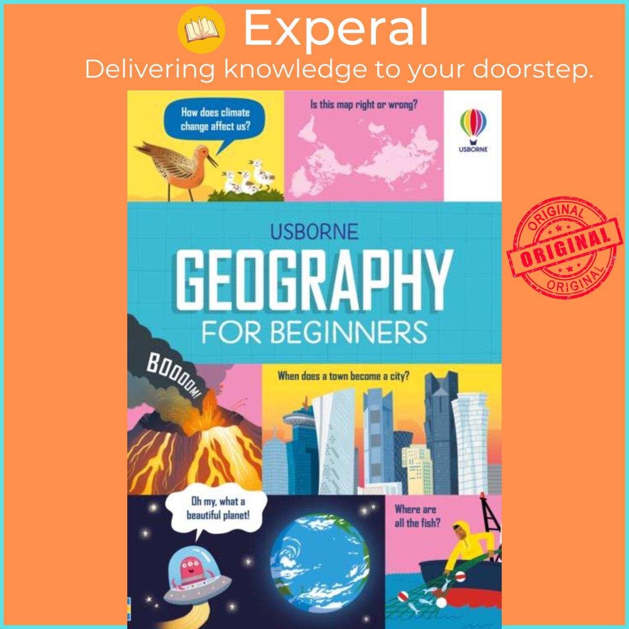 Sách - Geography for Beginners by Minna Lacey (UK edition, hardcover)