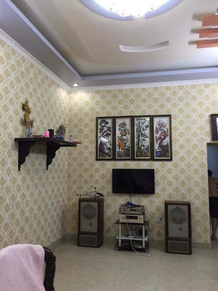 Combo 10M decal giấy dán tường Họa Tiết Vàng Trắng
