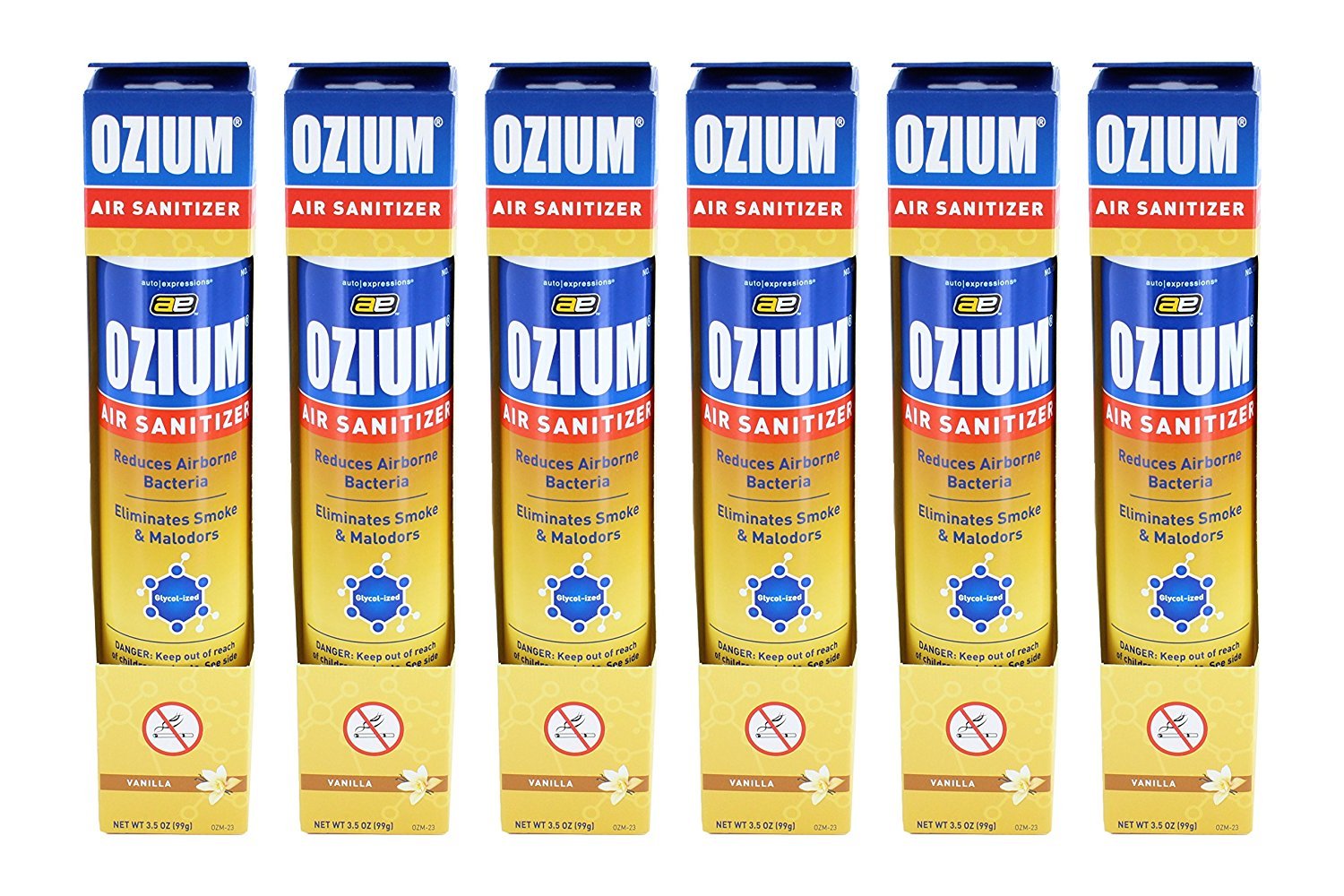 Chai xịt khử mùi hôi tận gốc OZIUM - SỐ 1 HOA KỲ - Dùng cho nhà cửa, và nội thất xe - Air Sanitizer Spray 3.5 oz (99g) hương Vanilla