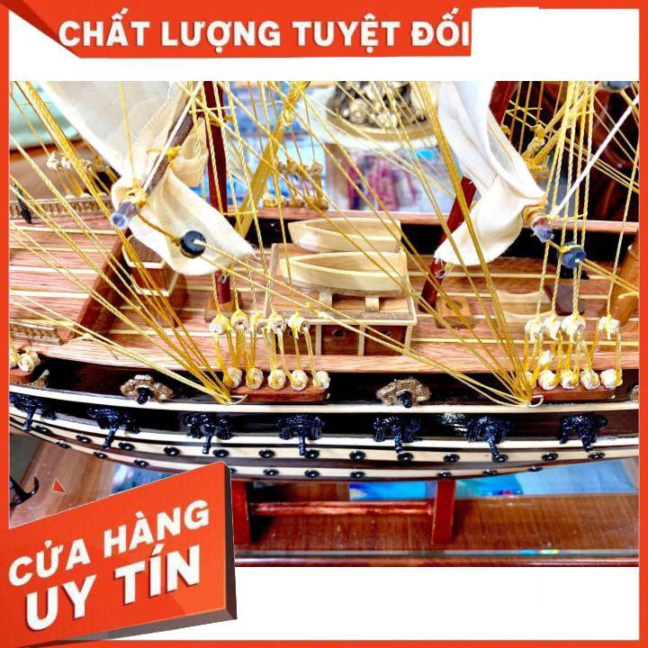 Thuyền Gỗ Chiến Cổ Jylland Hàng Xuất Khẩu Dài 80cm Gỗ Còng Cao Cấp