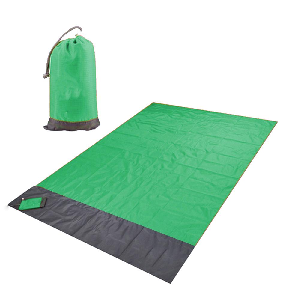 140x200cm Beach Picnic Pocket Blanket Water Sand Proof Mat for Travel Camping