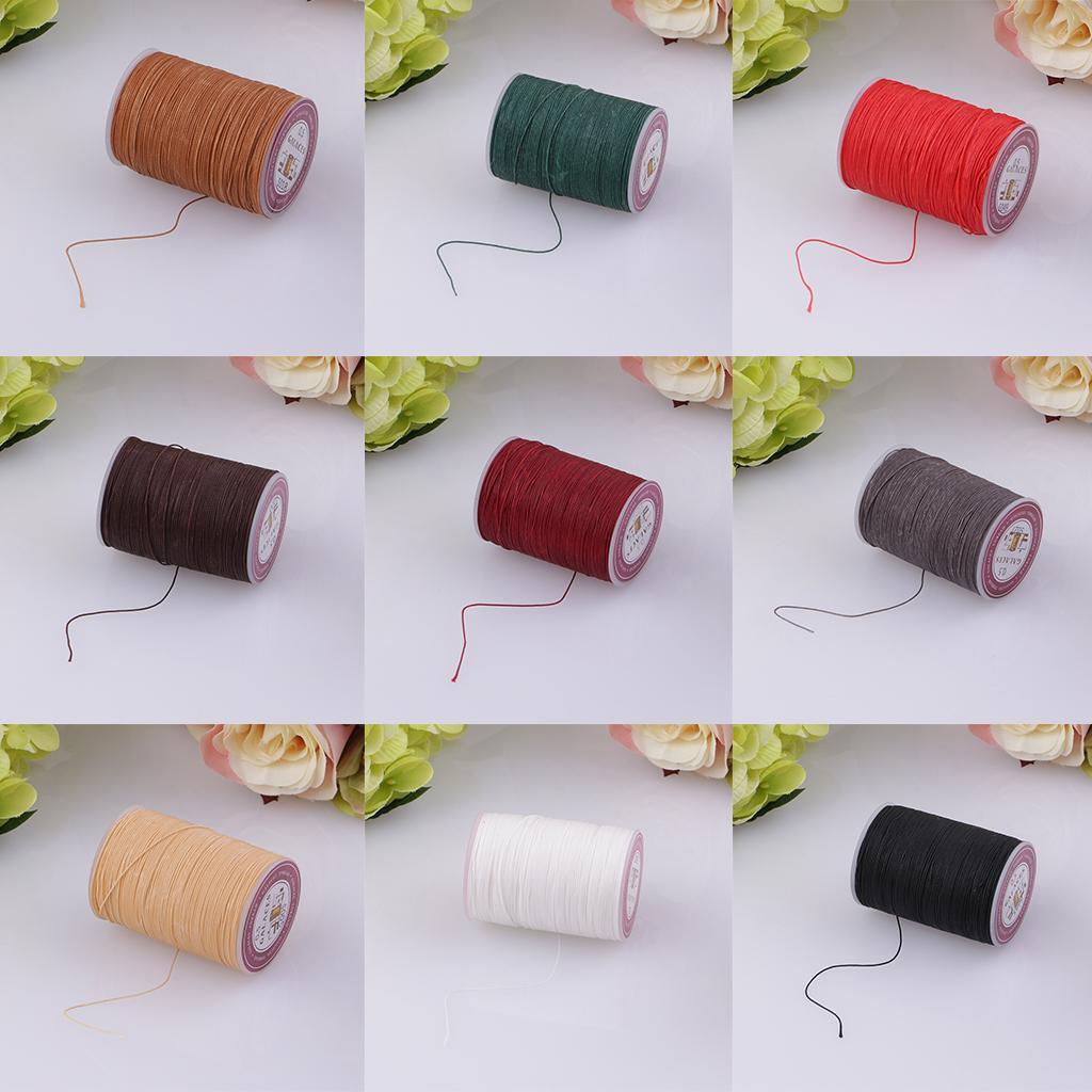 10x 130 Meters 0.5mm Round Polyester Waxed Thread Sewing Stitching