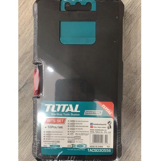 Bộ 55 Tua Vít Tự Động TOTAL TACSD30556 - nhiều đầu vít - đa chi tiết dụng cụ đồ nghề sửa chữa đa năng tiện lợi
