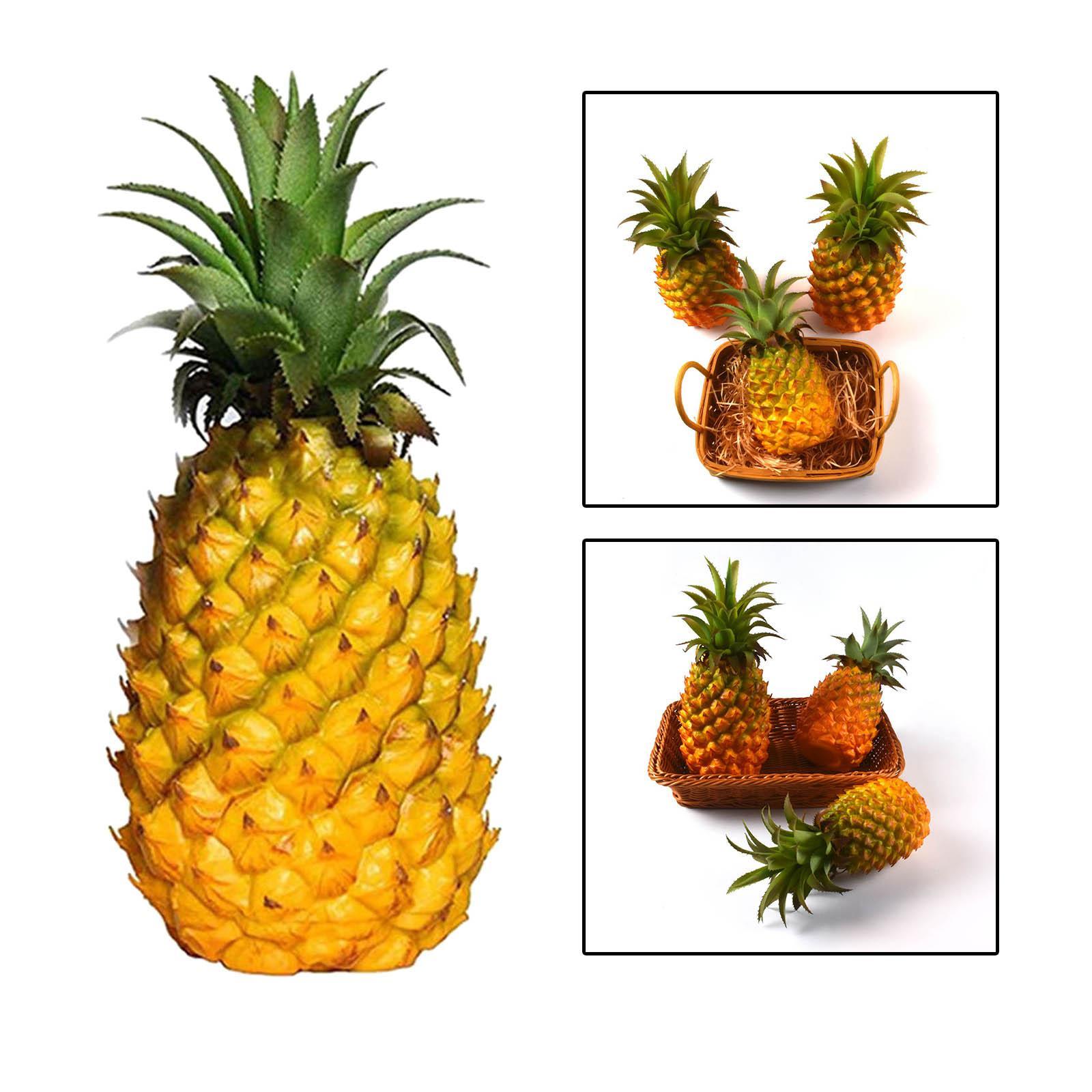Artificial Pineapple Figurine  Fruit Decorative Crafts for Children Education Bedroom