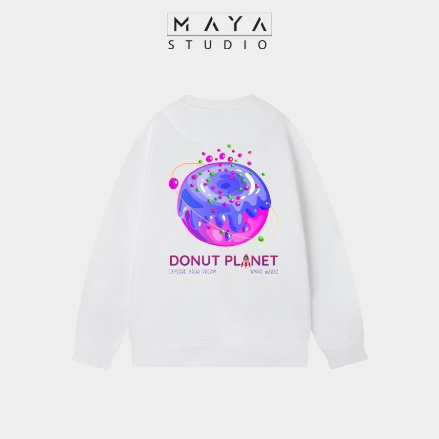 Áo Sweater MAYA Album SPACE form rộng Unisex phong cách hiện đại trẻ trung phù hợp đi học đi chơi