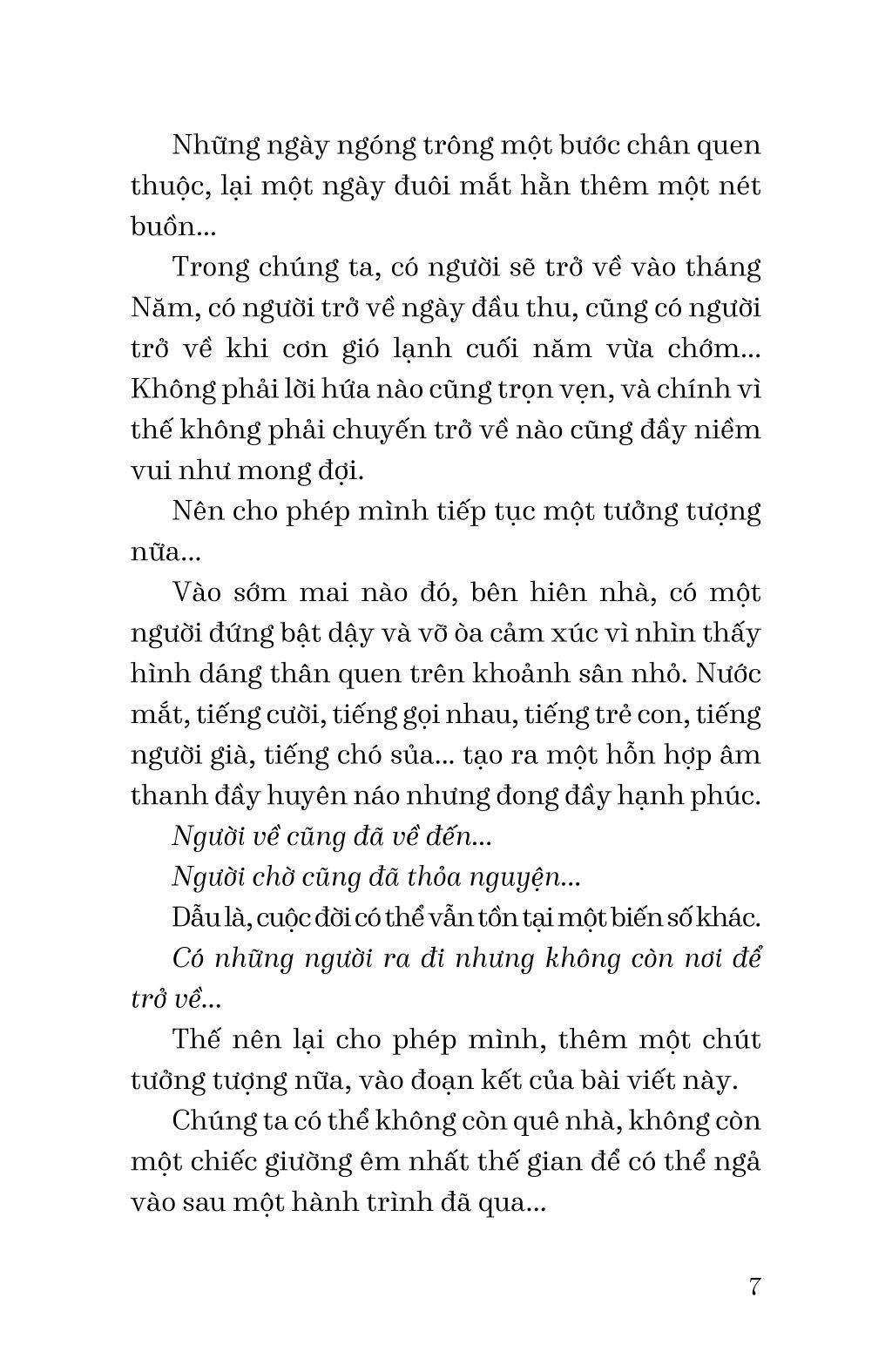 Sách - Chúng Ta Sống Để Trở Về