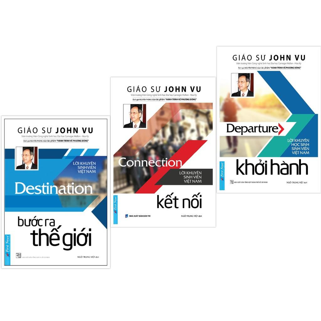 Sách - Combo Bước Ra Thế Giới Destinnation Khởi Hành Departure Kết Nối Connection - First News