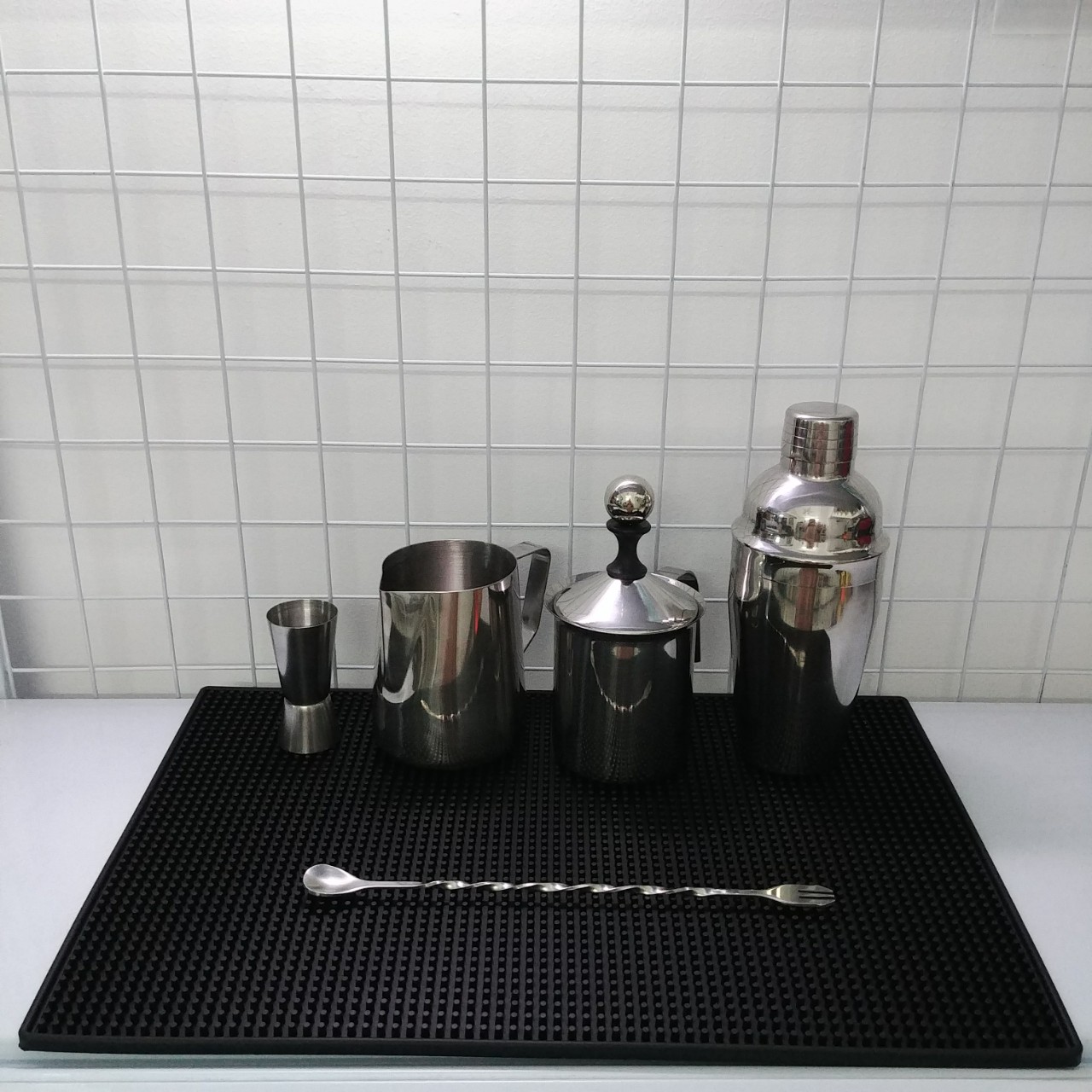 Combo 6 dụng cụ pha chế Inox quầy cà phê, barista