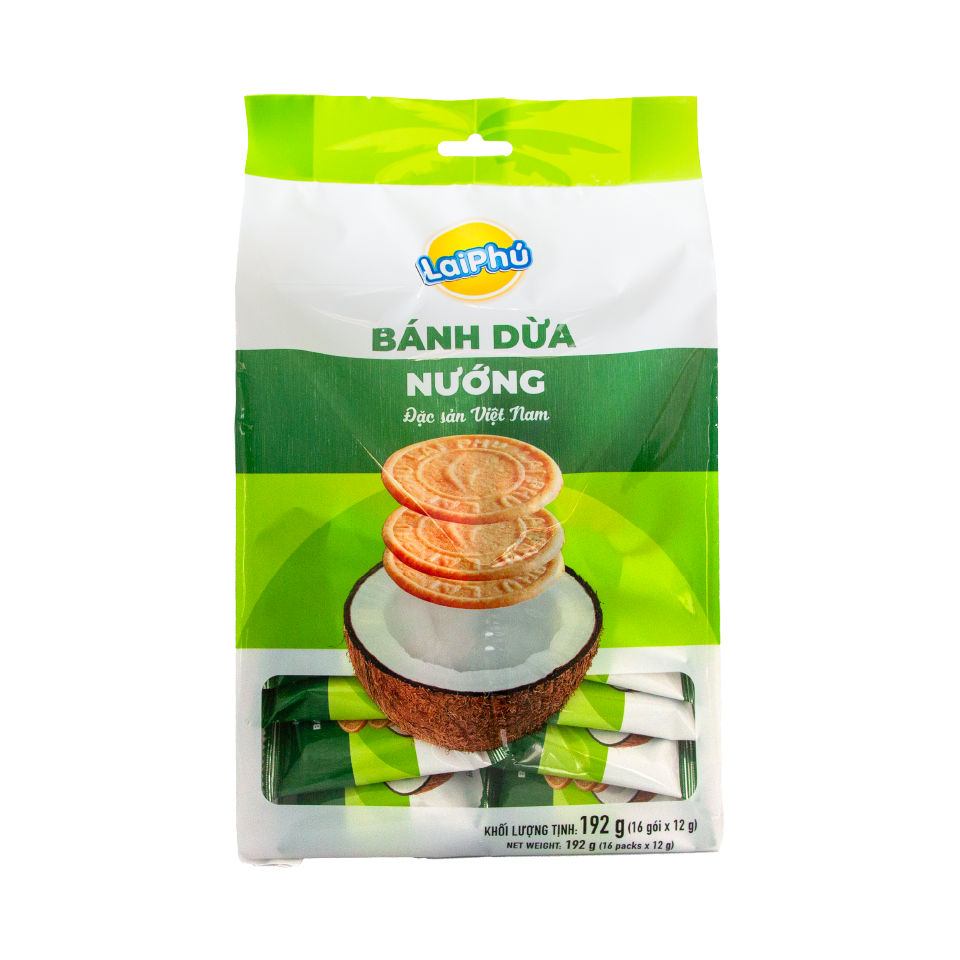Bánh Dừa Nướng Lai Phú 192G - Đặc Sản Việt Nam