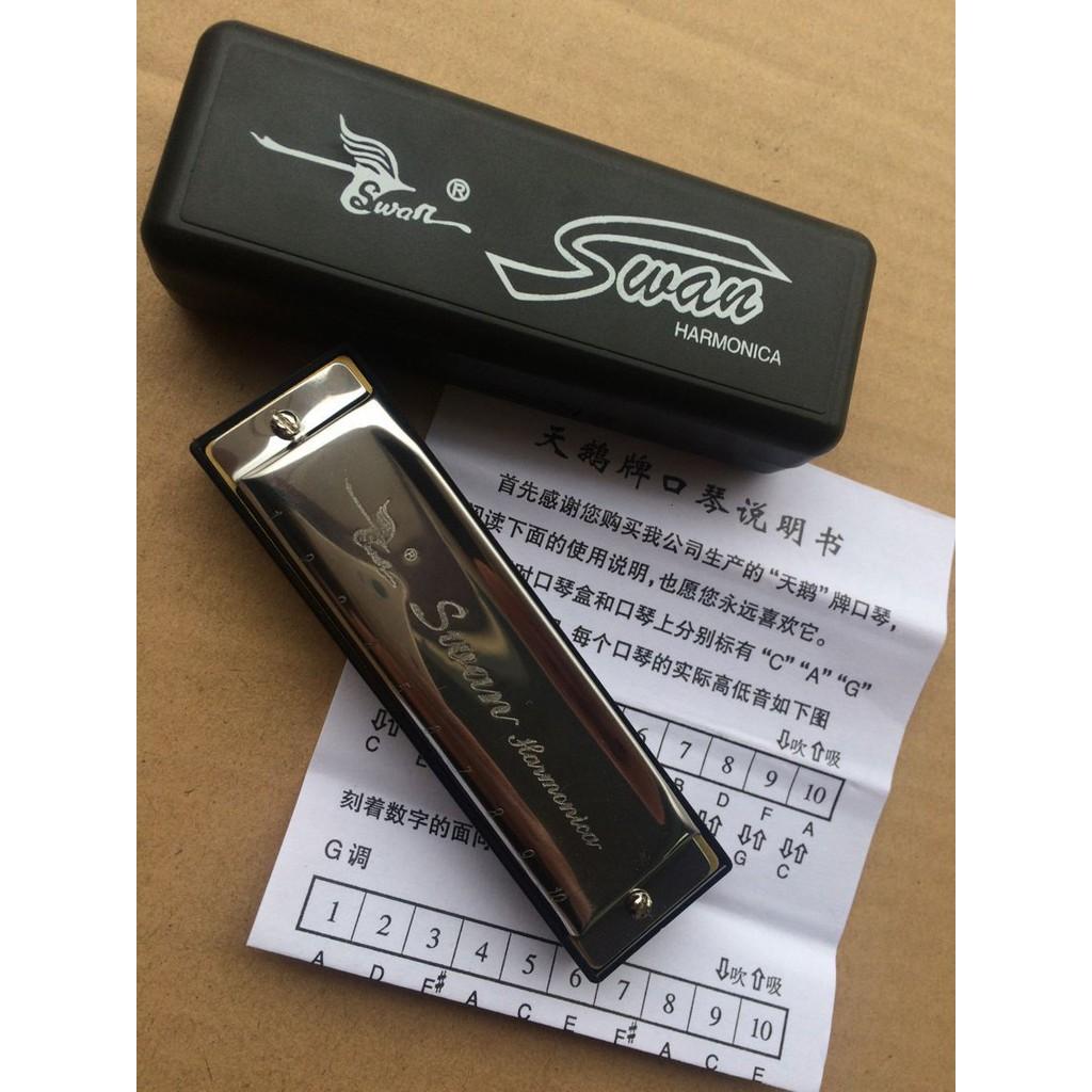 KÈM THỔI HARMONICA 10 LỖ TONE C