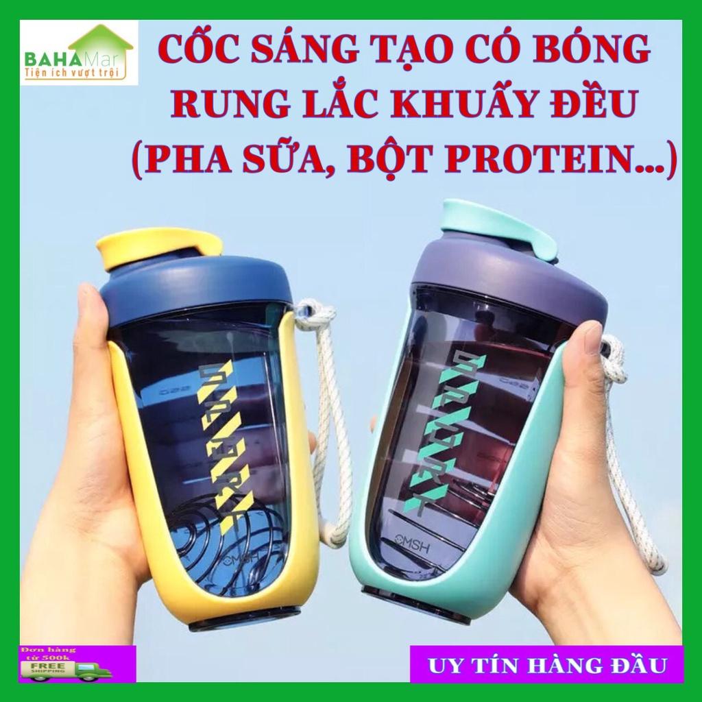 CỐC SÁNG TẠO CÓ BÓNG RUNG LẮC KHUẤY ĐỀU hiết kế dây xoắn tròn, banh lắc lò xo