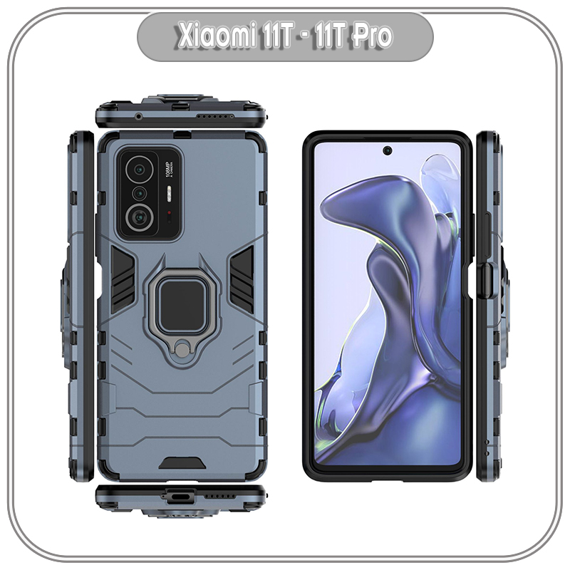 Ốp lưng cho Xiaomi 11T - 11T Pro người sắt Nhựa PC cứng viền dẻo chống sốc