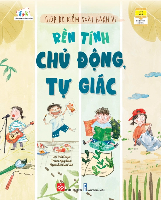 Sách - Giúp bé kiểm soát hành vi - Rèn tính chủ động, tự giác Đinh Tị Books