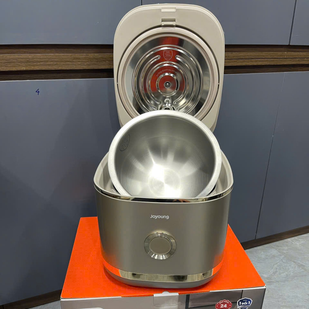 Nồi cơm điện tử cao tần ruột Inox chống dính tự nhiên Hàn Quốc JNRC-401 dung tích 1.5L - Hàng chính hãng